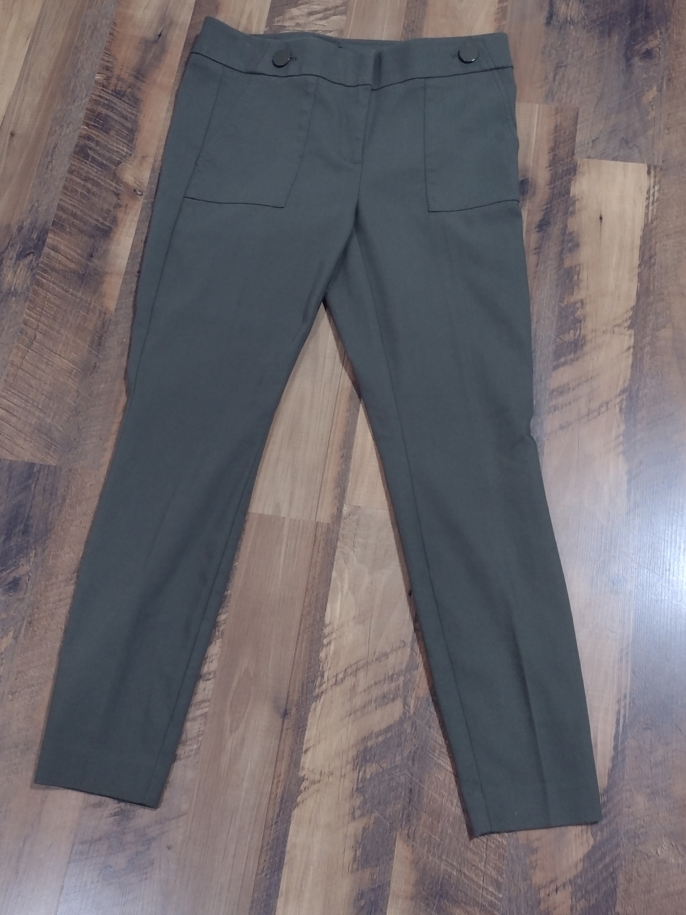 Loft Dark Olive Green Women's Marissa Skinny Pants Size 6